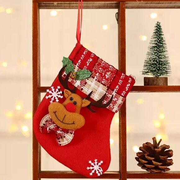 FLEECE SMALL CHRISTMAS STOCKING MIX N MATCH 2/$10 - Picture 2 of 5